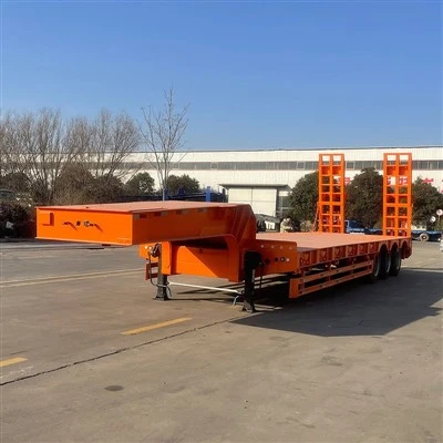 Semi-remolc Lowboy de rampa hidràulica